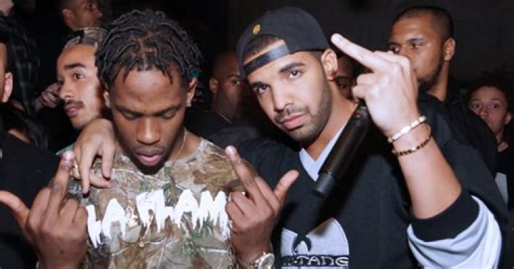 Drake Fuels Beef Rumors With Travis Scott By "Shooting" At La Flame Head Prop During "MELTDOWN" Performance