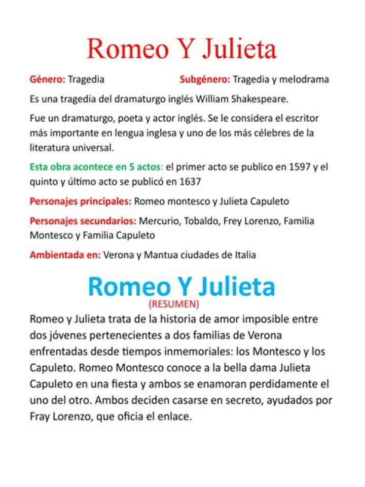 Frases de Romeo y Julieta para amantes de la literatura – Celebrity.fm