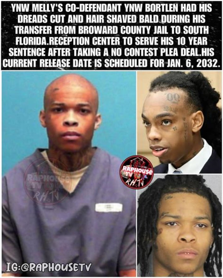 YNW Melly Co-Defendant YNW Bortlen Arrested For Violating Bond Release: Report